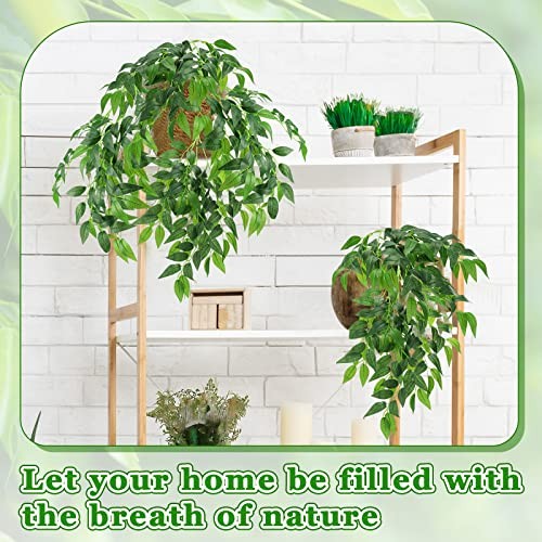 Xinnun 100Pcs Artificial Italian Ruscus Greenery Stems 26.8 Inch Fake