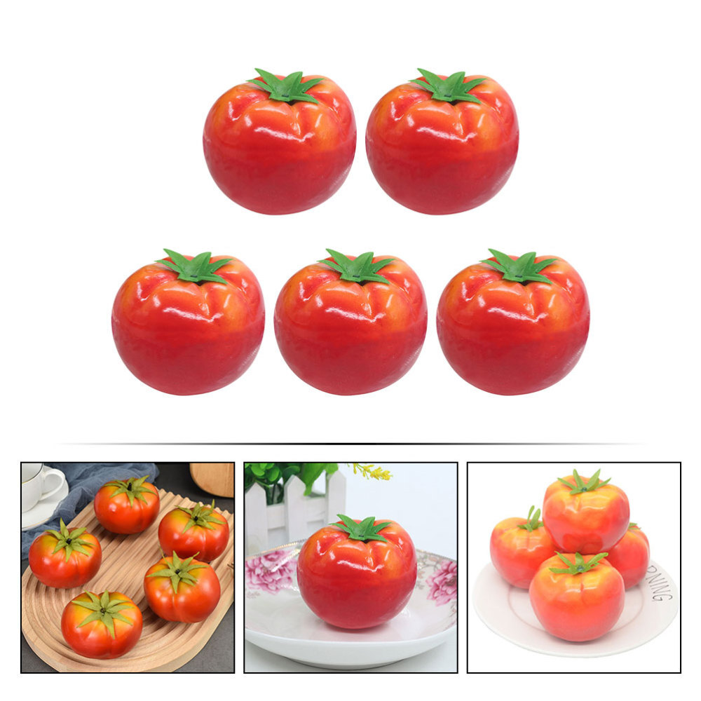 Simulated Tomato Models Lifelike Tomato Models Fake Tomato Figurines New