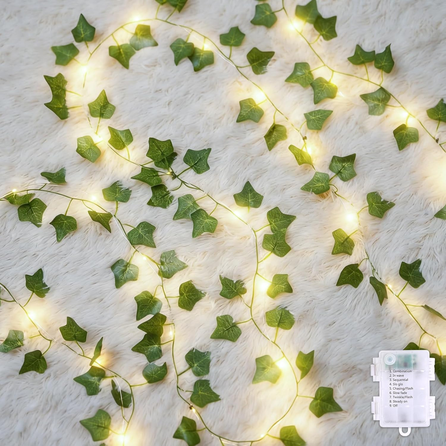Fake Ivy for Room Decor 12Pcs Fake Vines Greenery Garland Wall Decor