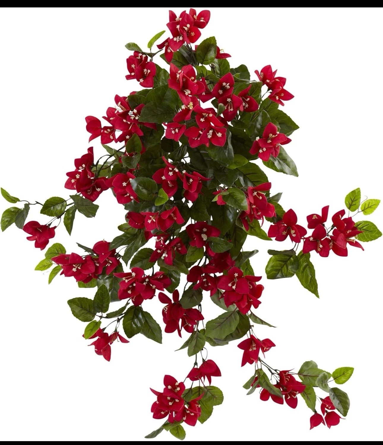 28” Bougainvillea Hanging Bush Artificial (Set of 2) UV Resistant (Indoor/Outdoo