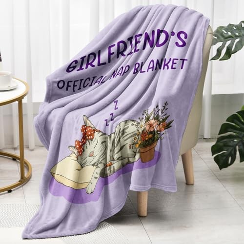 Gifts for Girlfriend, Girlfriend Birthday Gifts, to My Girlfriend Blanket, I