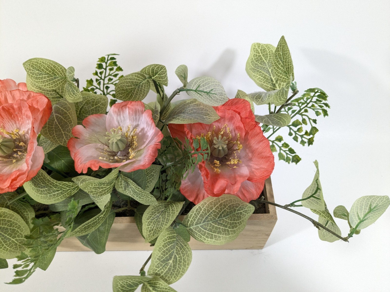 Large Pink Flowers Pretty Artificial Plants Decorations 18.5″ long Great Decor