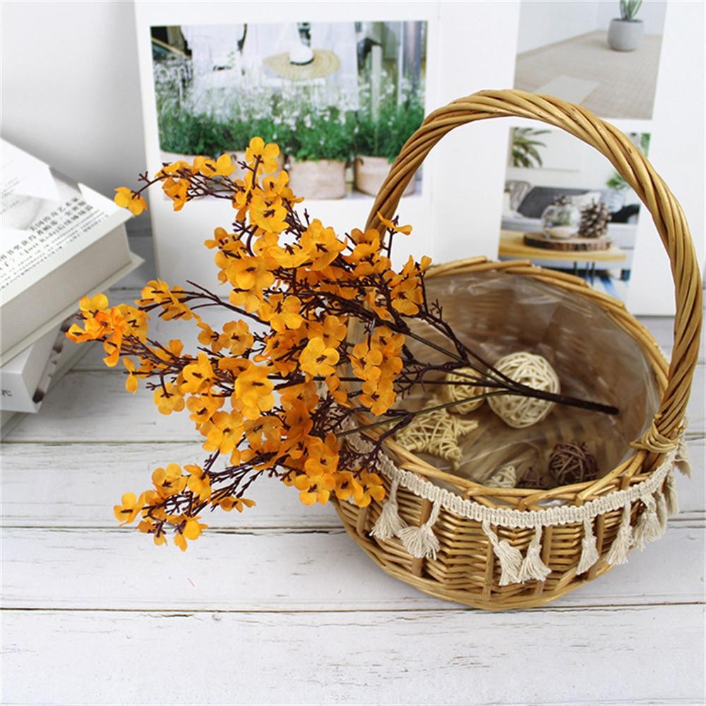 Artificial Cherry Blossom Gypsophila Fake Flowers DIY Wedding Vase Decor