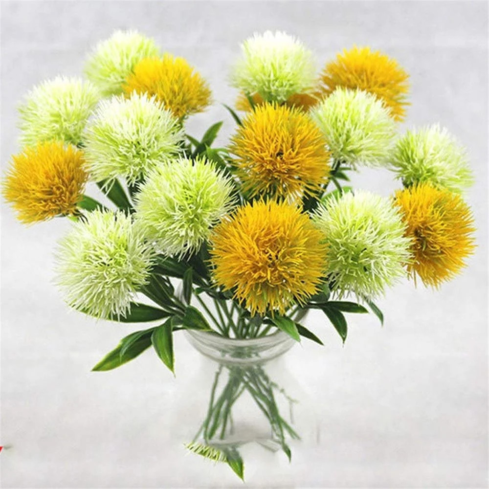 10pcs Mixed Artificial Dandelion Flower Bouquet Plastic Fake Flowers Home Decor