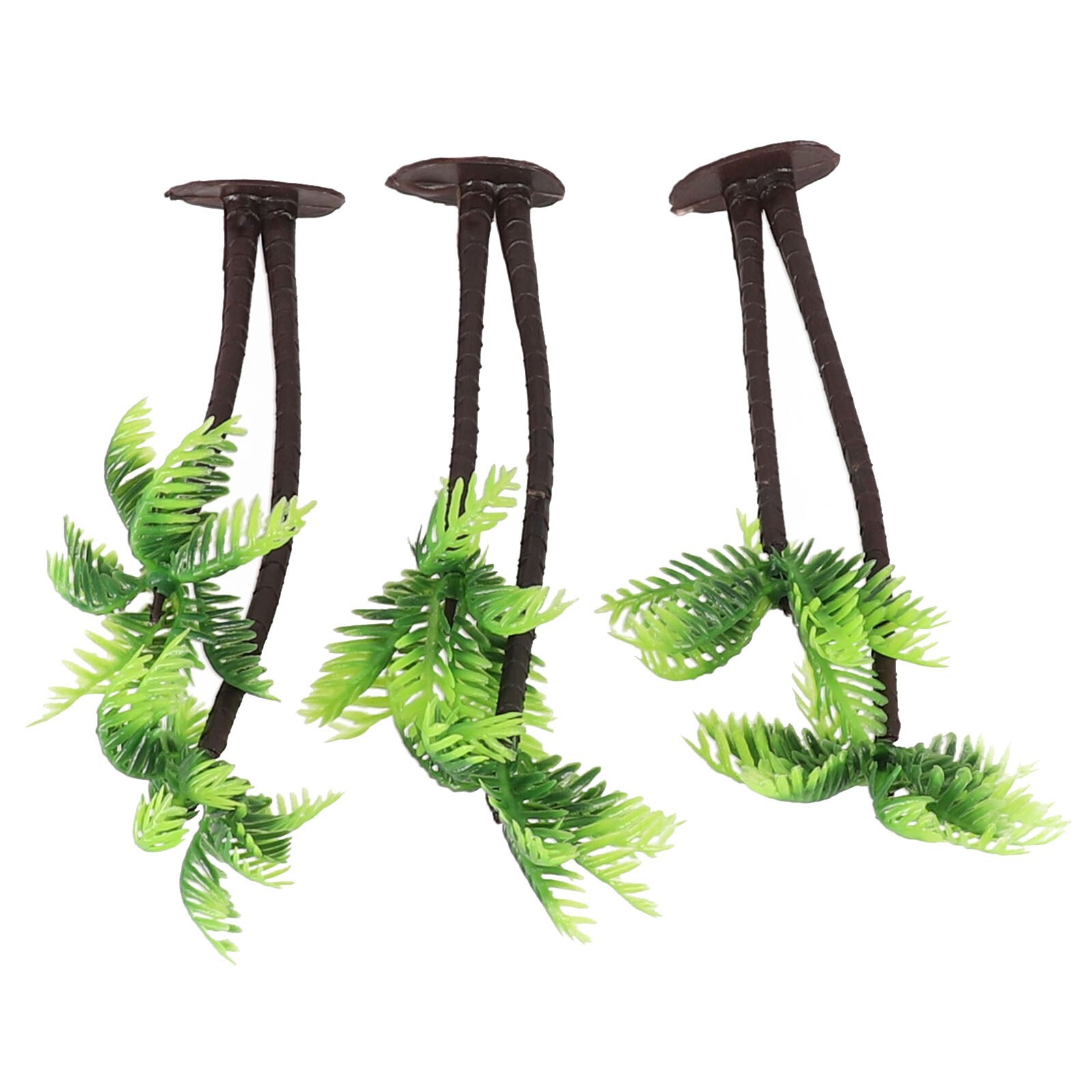 5Pcs Mini Plastic Coconut Palm Tree Plant Craft Landscape Aquarium Decor New