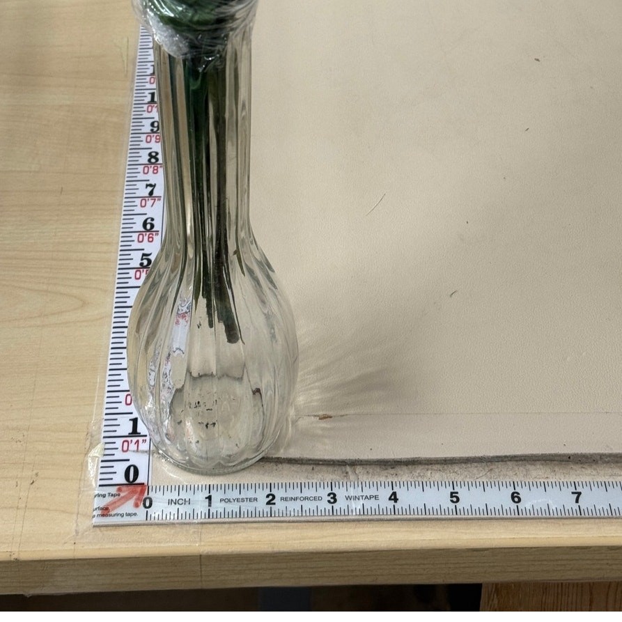 Tall Artificial Floral Arrangement Glass Vase Decor