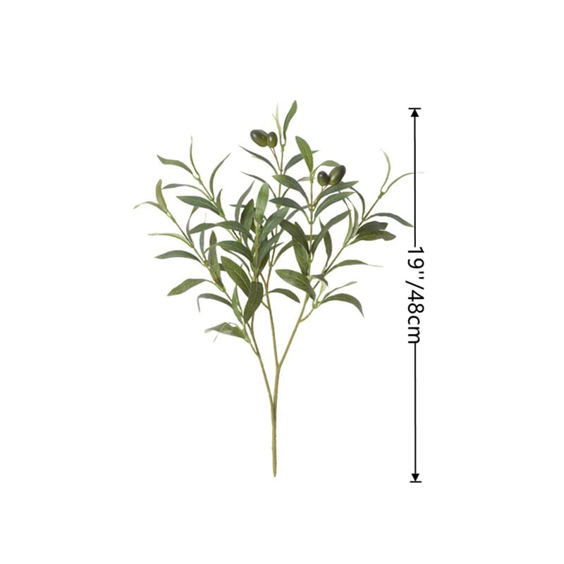 Pcs Artificial Olive Branches for Vases 19 Inch Faux Olive Branch Stems 4