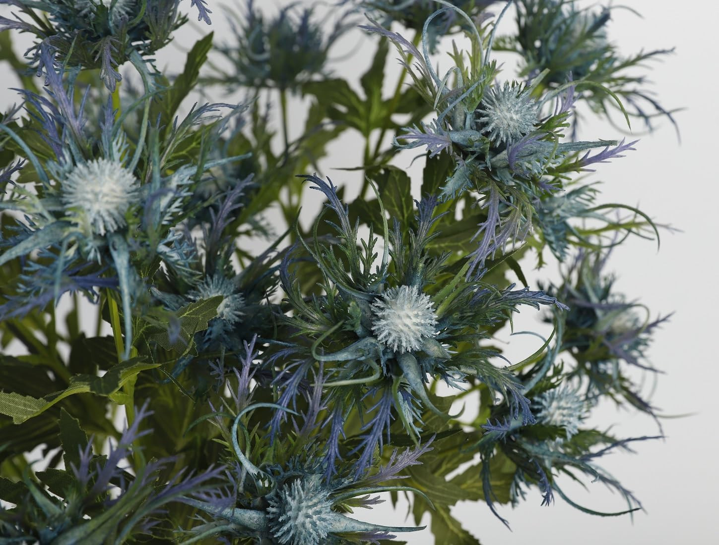 Real Touch Blue Thistle Flowers – 8 Stems Rustic Eryngium Decor for Weddings
