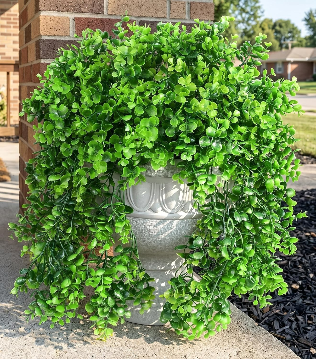 All-Season Faux Eucalyptus Vines – 2 Pcs Lifelike Hanging Plants for Home Decor