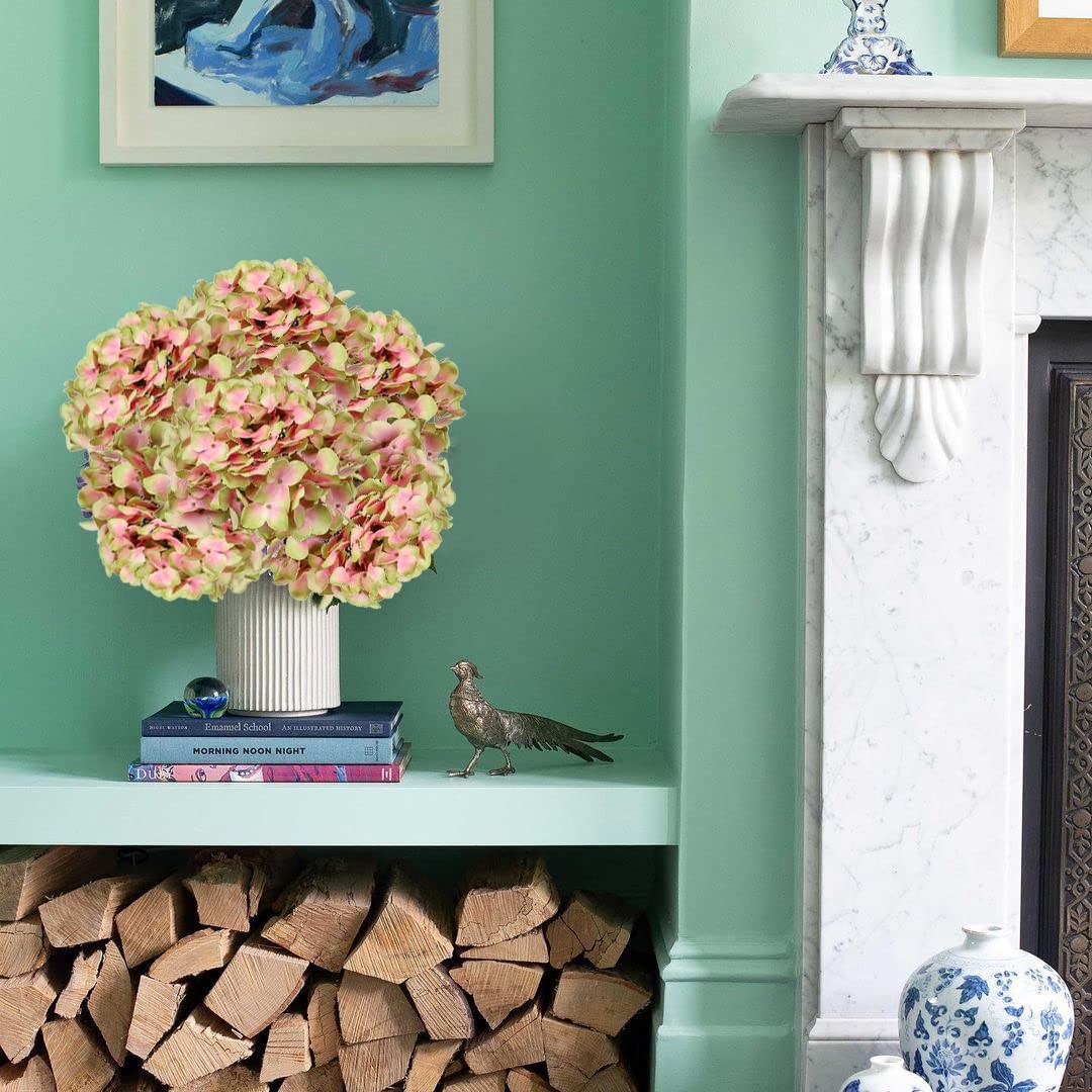 Fake Hydrangeas Real Touch Hydrangea Flowers 26″ Large Artificial Hydrangea F
