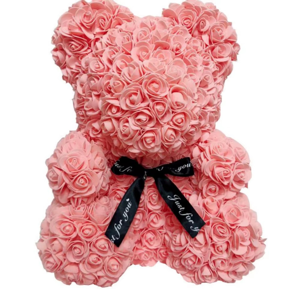 1Pc 25Cm Artificial Foam Flowers Panda Bear Rose Bear Romantic Creative Gifts F