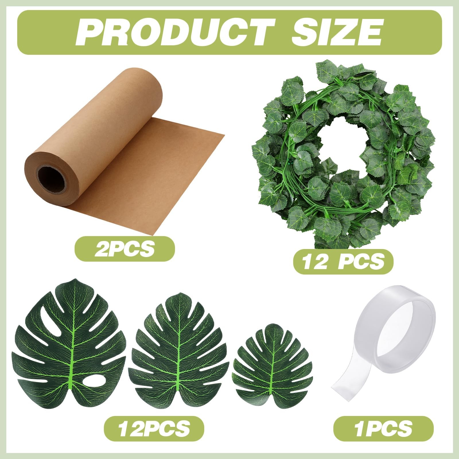 Jungle Theme Party Decoration Vine for Classroom Room Safari Rainforest Leaf …