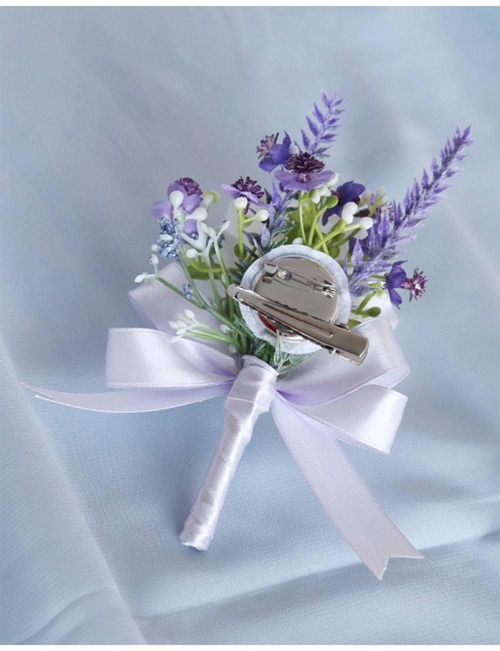 2 Pieces Homecoming Party Prom Artificial Wrist Corsage and Boutonniere Set, …