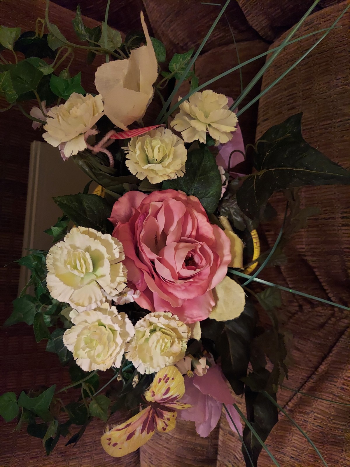 Handmade Hanging Basket Floral Arrangement