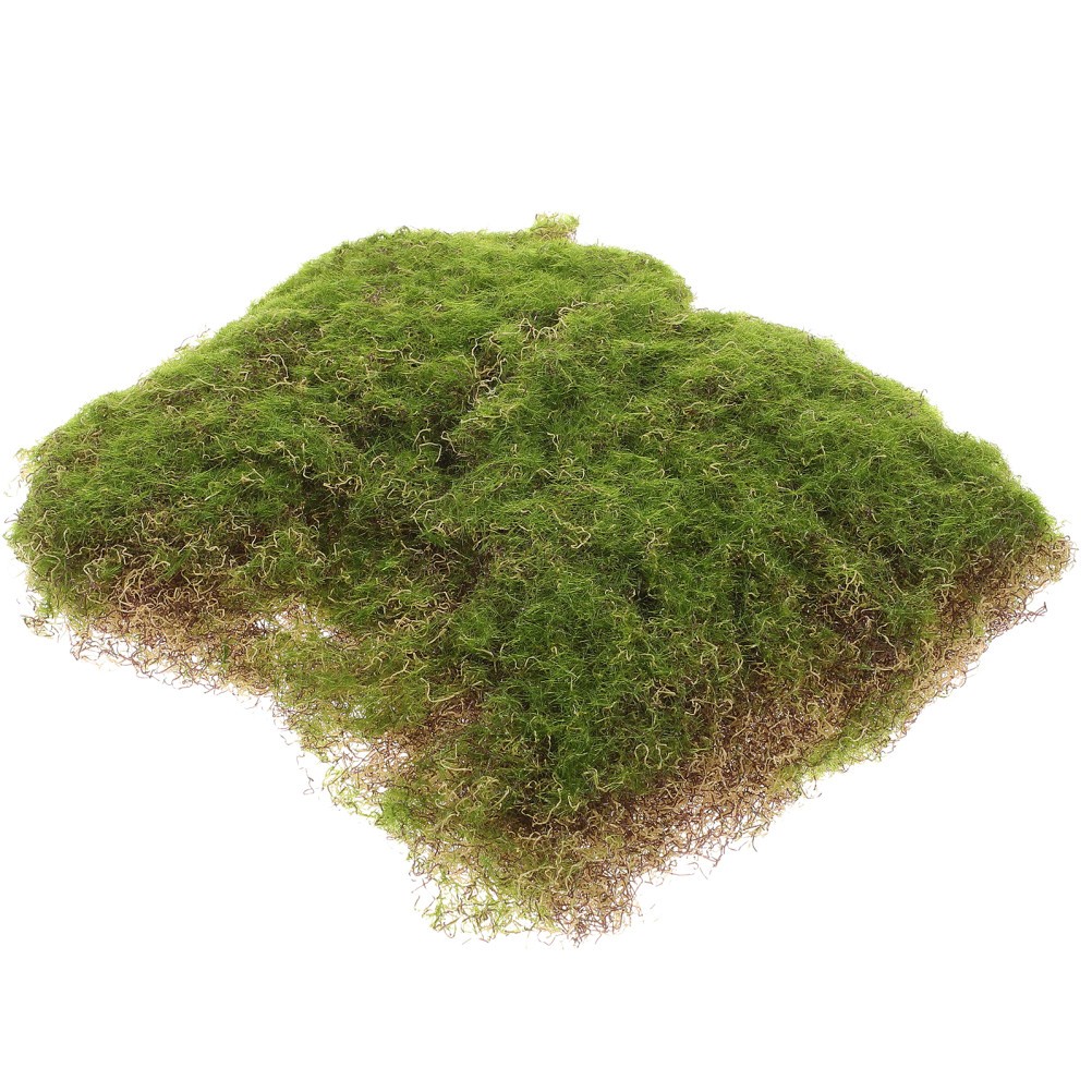 1 Set Reusable Artificial Moss Pad Green Micro Landscape Prop for Home Decor