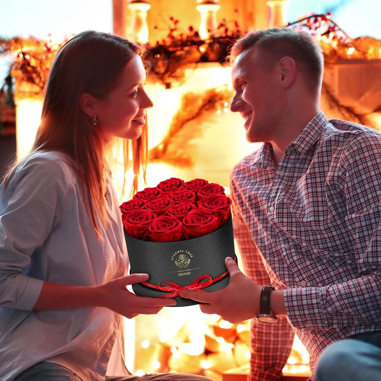 Lovely Preserved Roses in Box Perfect for Anniversary and Birthday Gifts