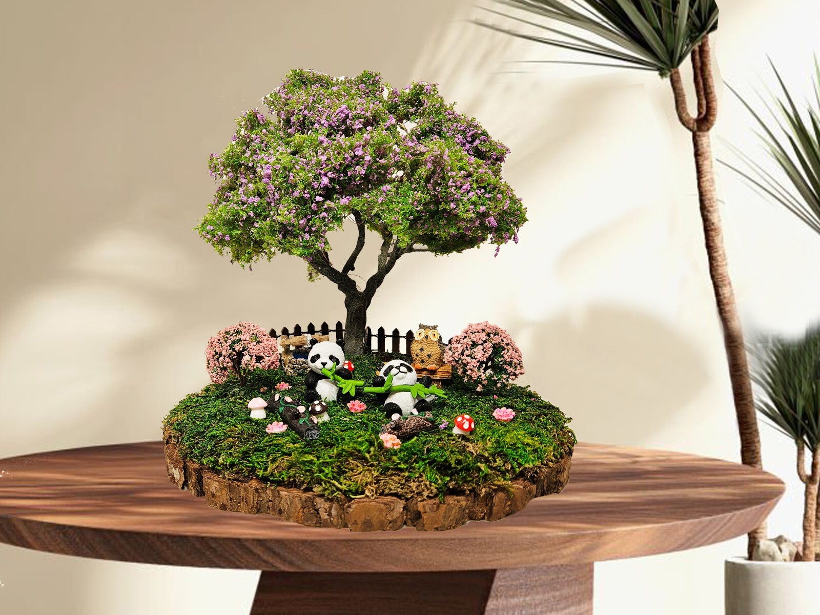Artificial bonsai Plants, 12″ Faux Plants Indoor Outdoor Decor Wire Tree, Moss