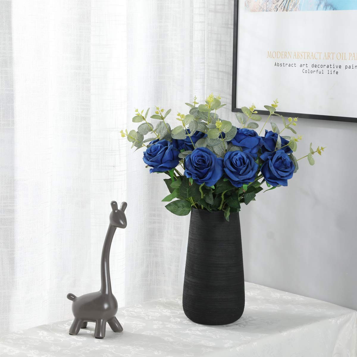 Artificial Silk Rose Flower Bouquet Lifelike Fake Rose for Wedding Home Party…
