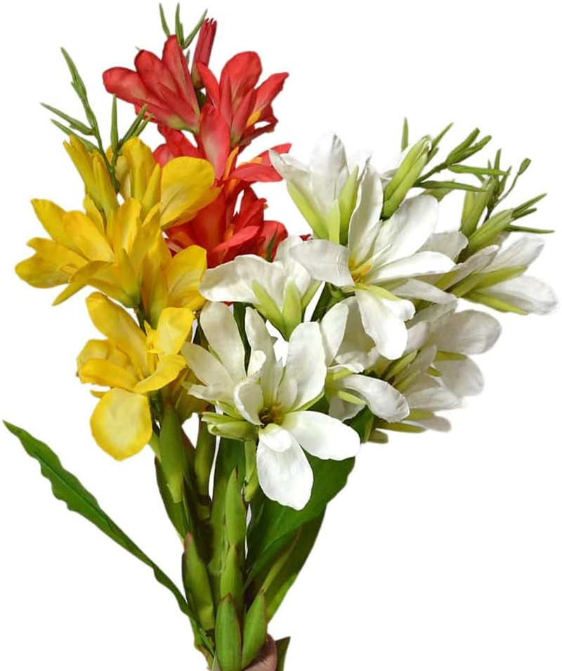 Yellow Canna Lily Silk Flowers, 42.5″ – 2-Pack for Home & Commercial Decor