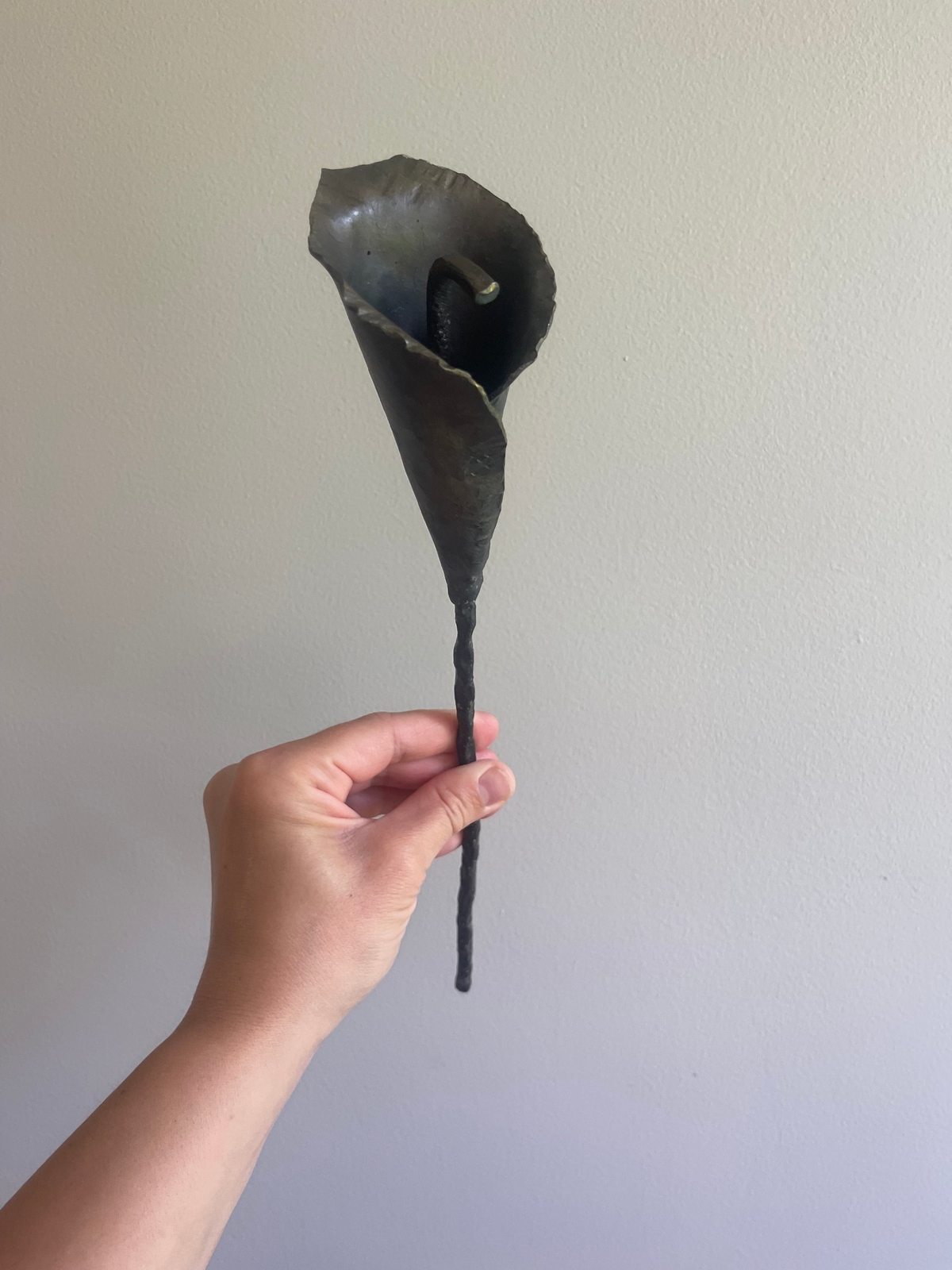 Amish Hand-Forged Steel Calla Lily – Artificial Flower
