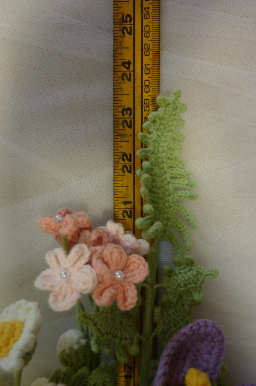 Bouquet “Mixed Flowers” – Handmade Cotton and Cotton-Blend Crochet Flowers