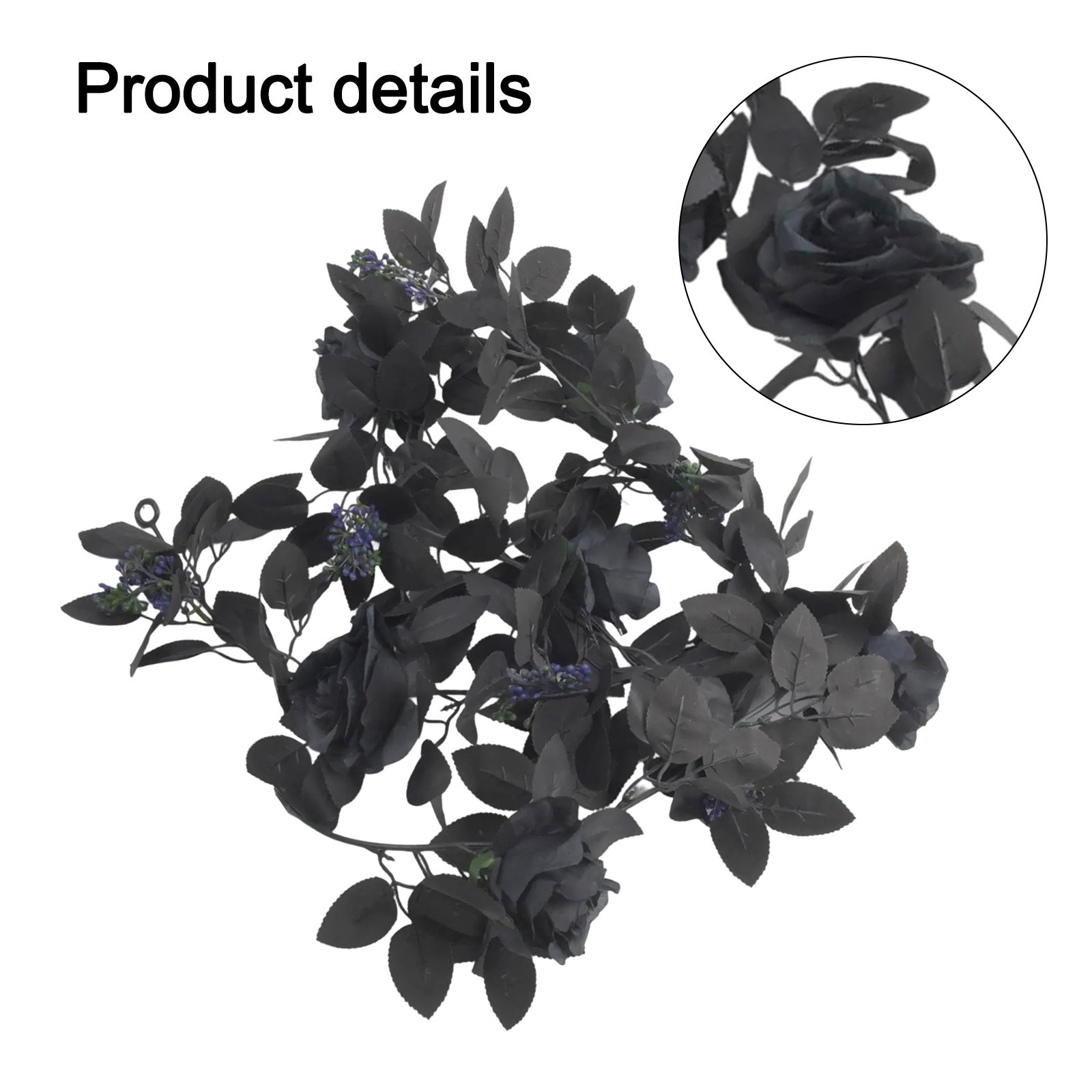 Decorative Hanging Vines in Black 5 7FT Perfect for Halloween Displays