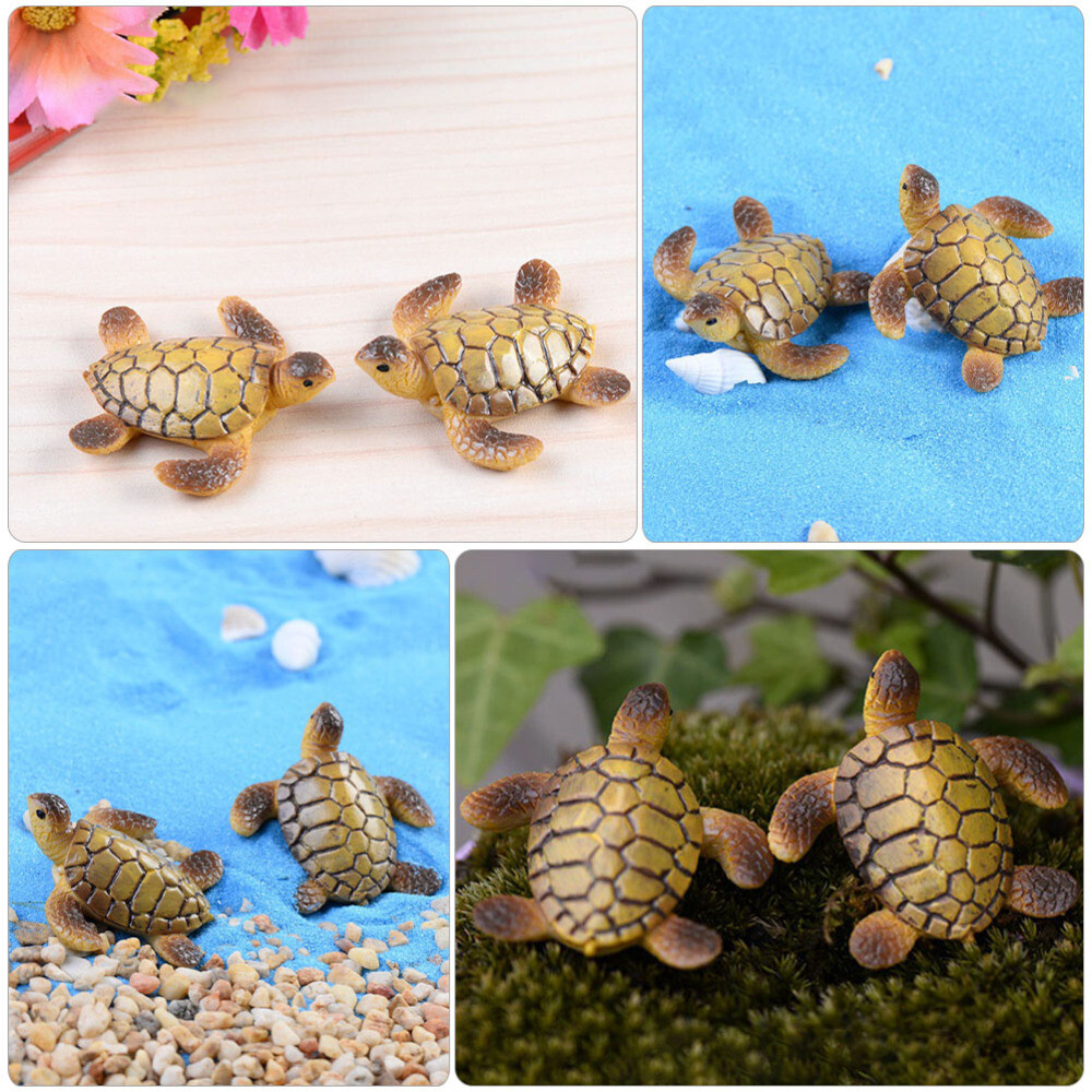 20PCS Miniature Tortoise Resin Simulation Tortoise Resin Tortoise Decoration