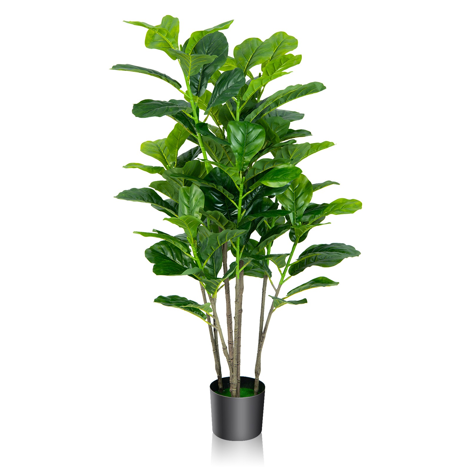51″ Artificial Tree 2-Pack Artificial Fiddle Leaf Fig Tree for Indoor Outdoor