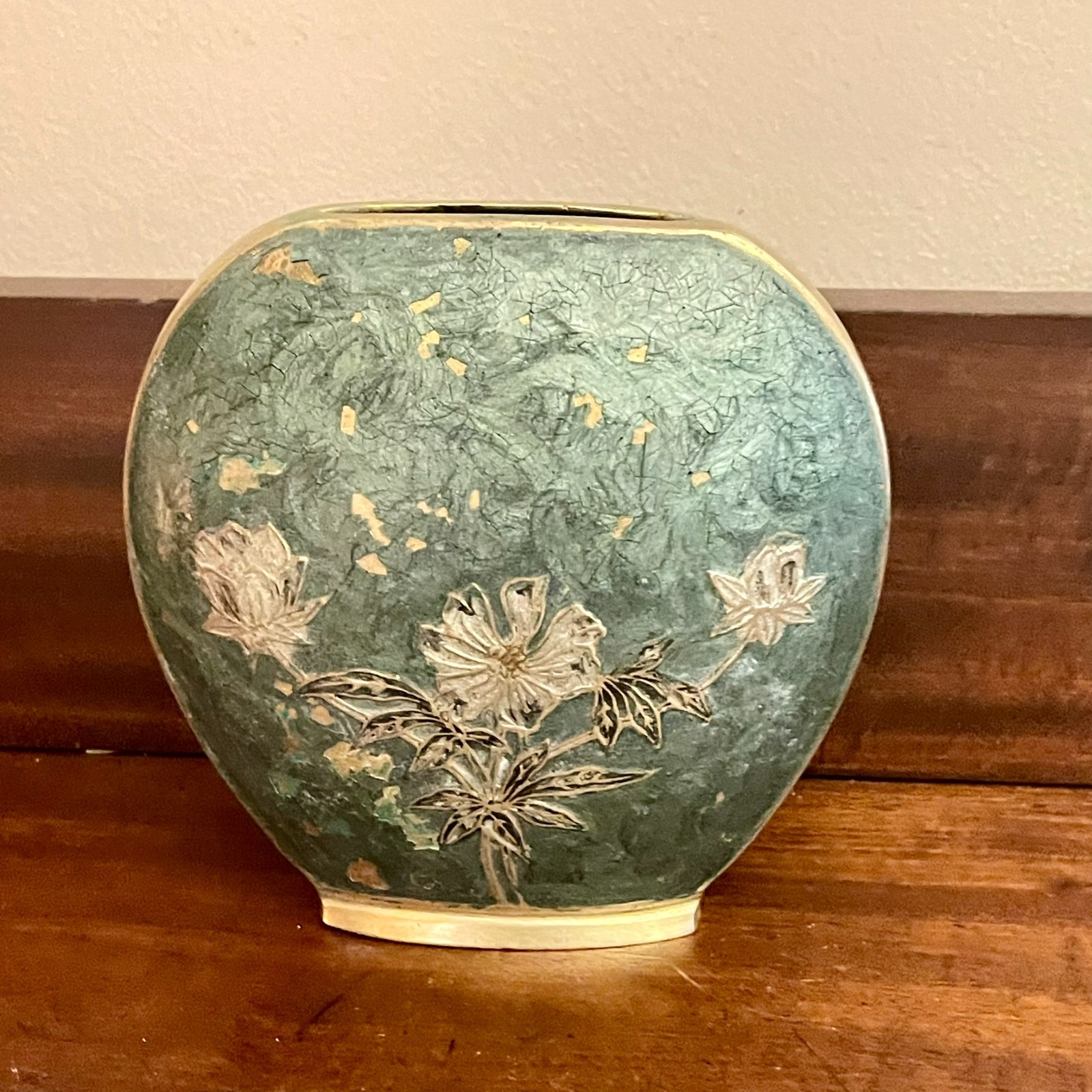MCM Cloisonne Enameled Brass Enameled Asian Garde Display Piece dc7
