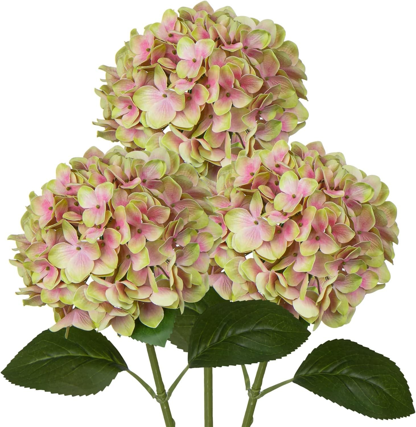 Fake Hydrangeas Real Touch Hydrangea Flowers 26″ Large Artificial Hydrangea F…