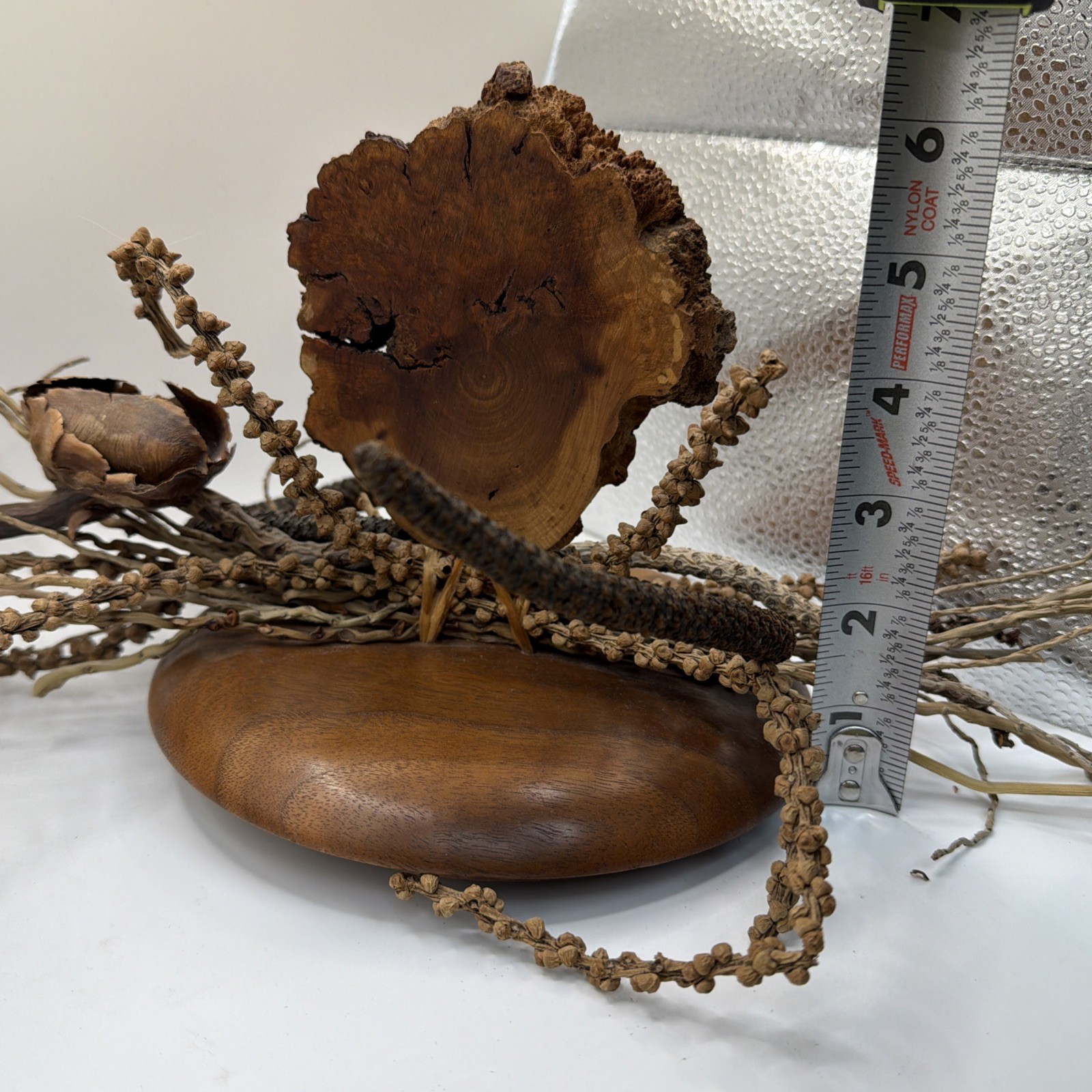 Drift Wood, Dried Pods, Dried Plants Centerpiece Sculpture Shelf Decor Handmade