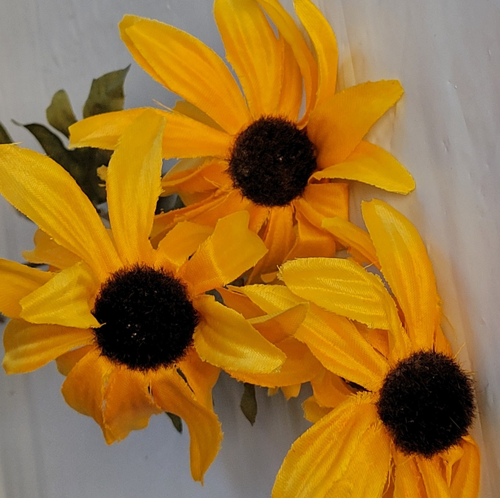 14 Ashland Faux Flowers Yellow Sunflower Lot Stems Picks Craft DIY Fall Harvest