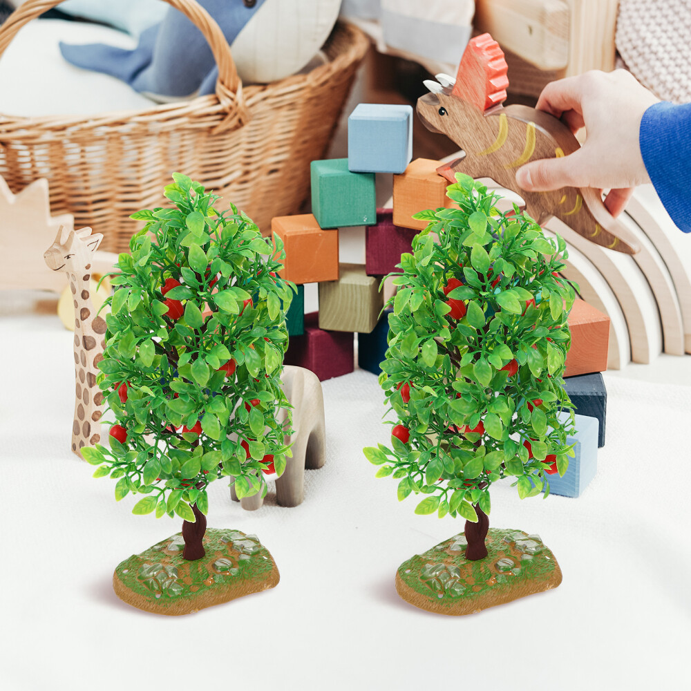 Tree Model Fruitful Artificial Fake Bonsai Faux Indoor