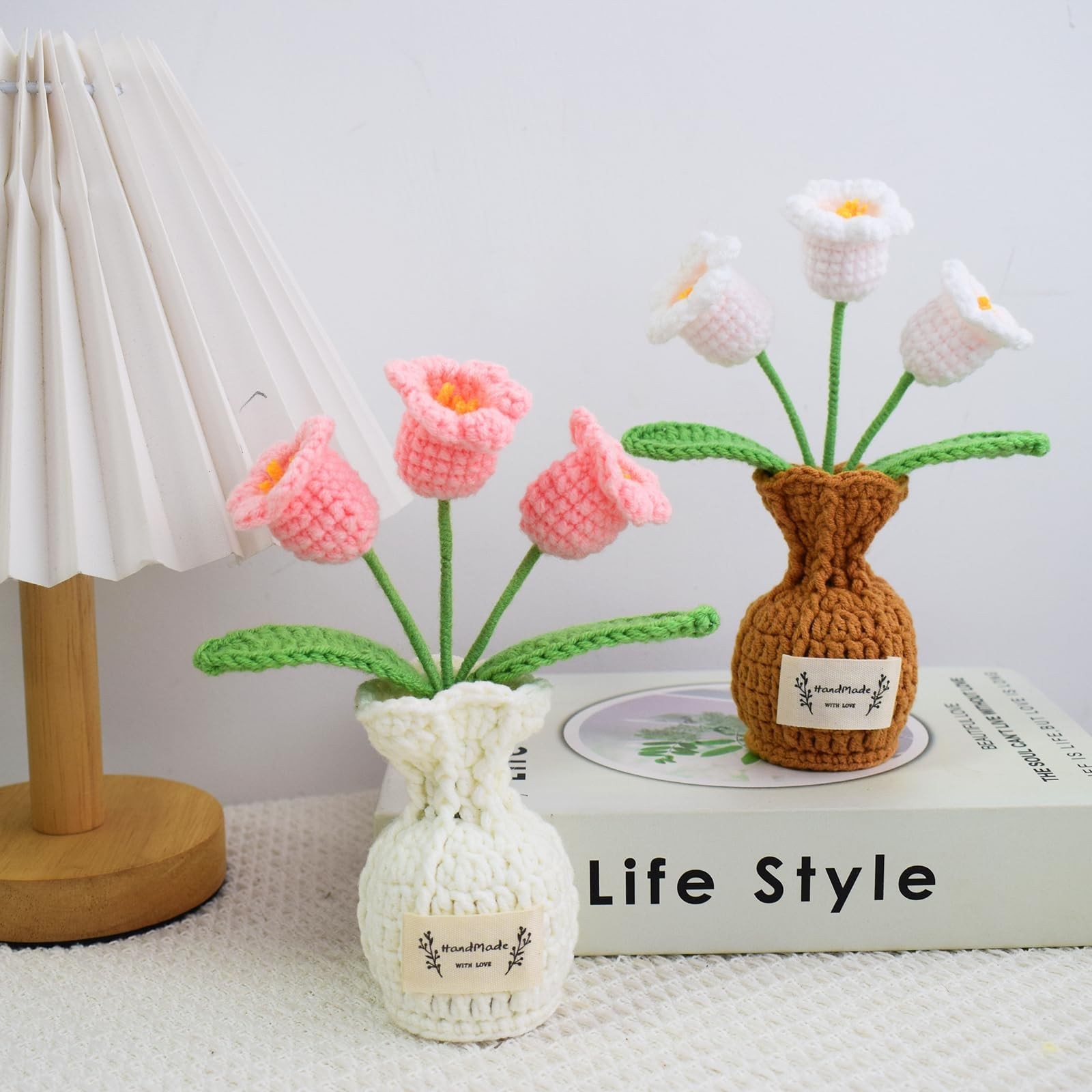 Crochet Lily of The Valley Vase, Cute Crochet Gift, Knitted Flowers, Adroable…