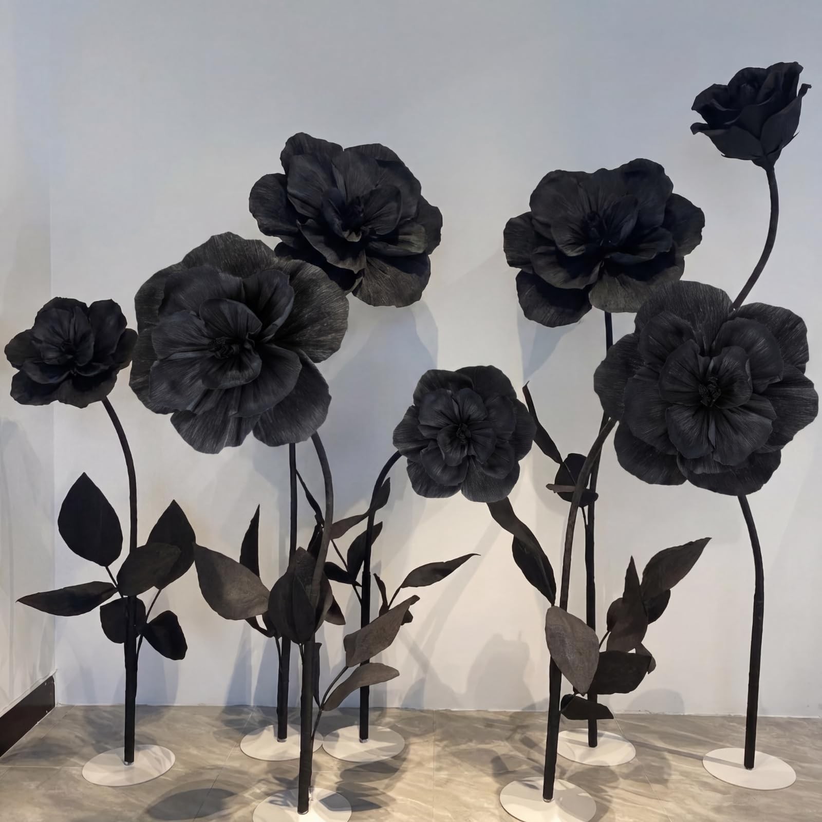 Giant Paper Flowers Artificial Large Wall Backdrop Christmas 12 PCS