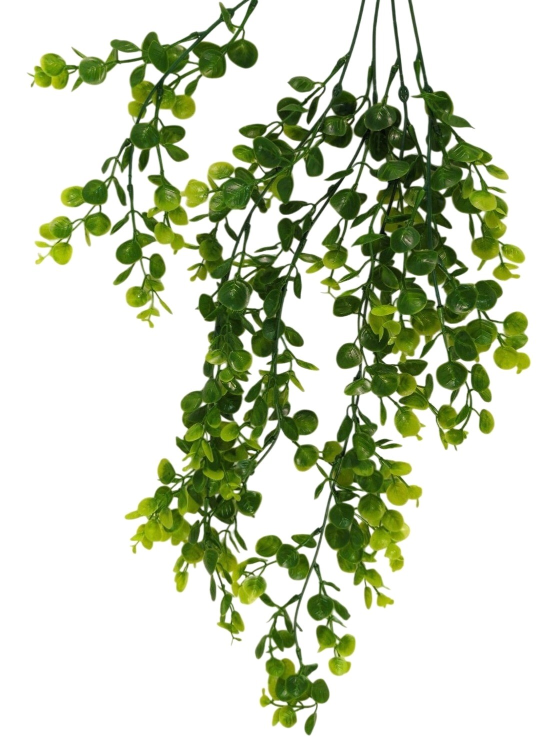 Set of 2 Hanging Greenery Bushes Artificial Boxwood Eucalyptus Hanging Plant Far