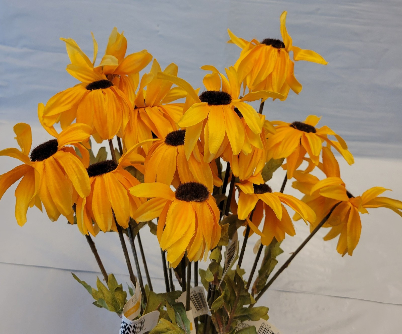 14 Ashland Faux Flowers Yellow Sunflower Lot Stems Picks Craft DIY Fall Harvest