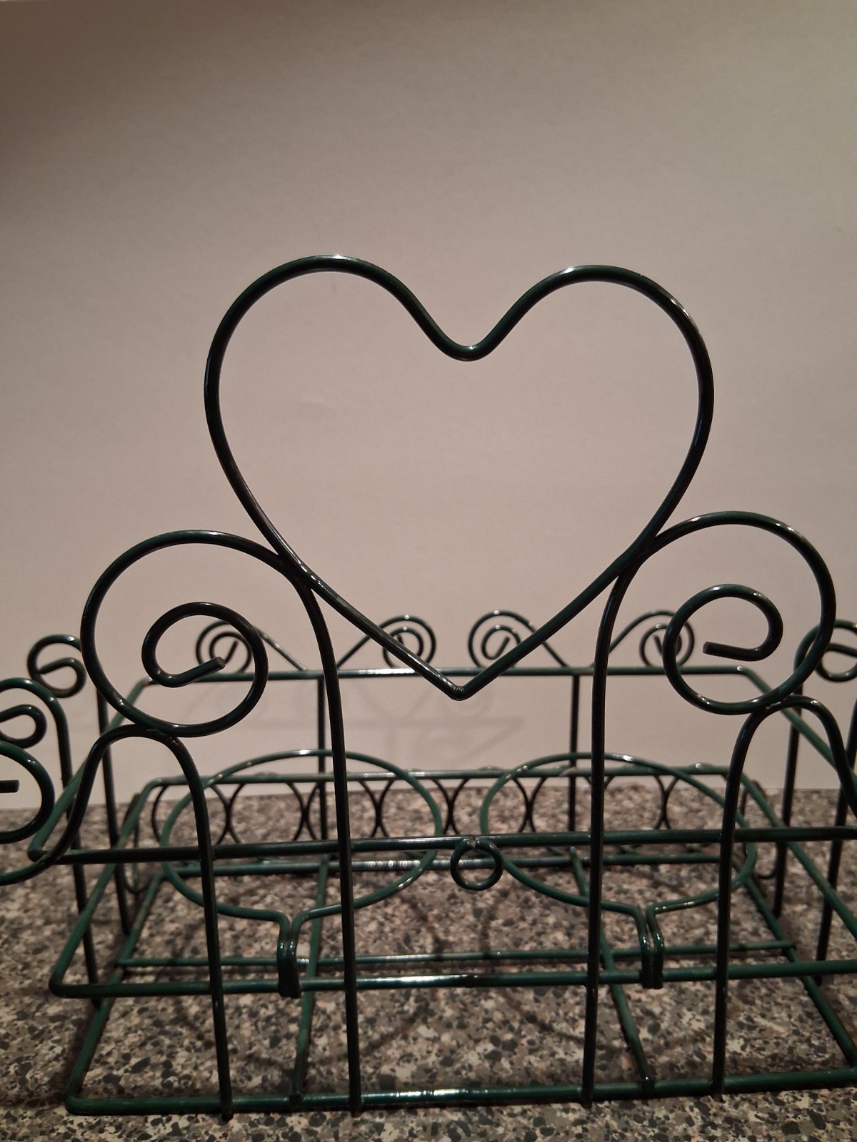Vintage Metal Heart Design Shelf/Planter Unique Item for wall or windowsill