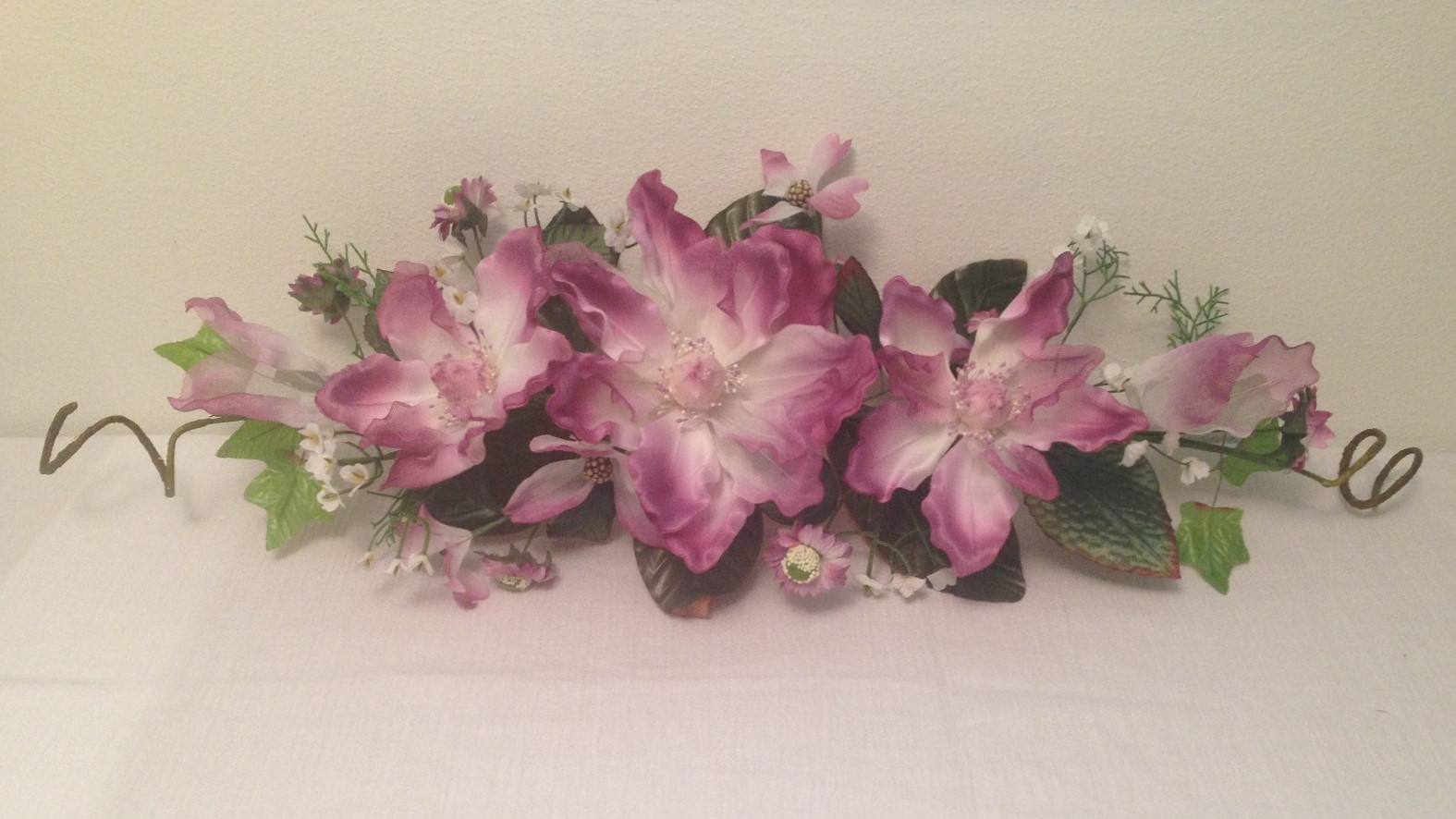 24″ SILK CRINKLE MAGNOLIA SWAG ARTIFICIAL FLOWER HOME WEDDING CENTERPIECE DECOR
