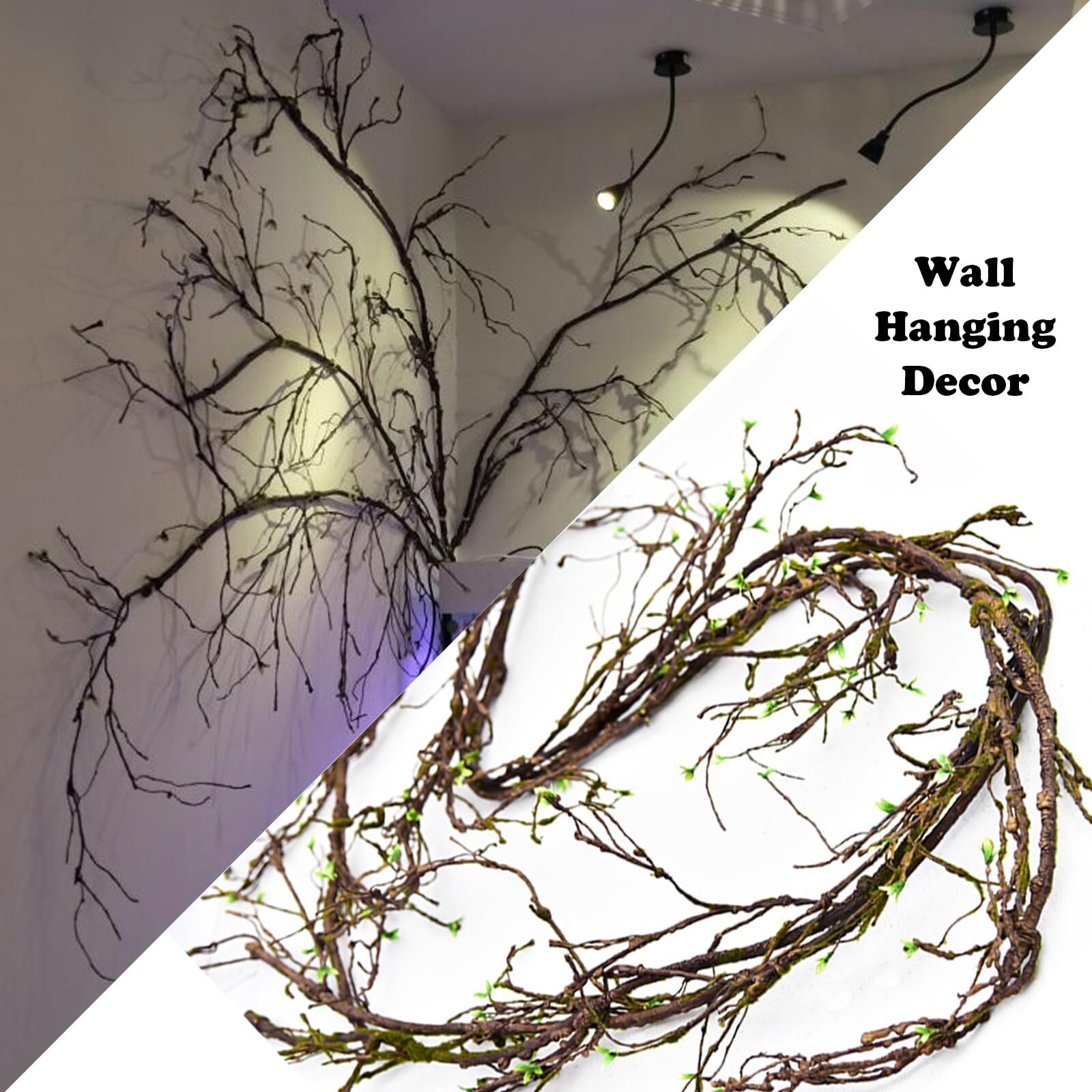 118in Malleable Artificial Floral Tree Branches Twigs Vines Rattan Cherry Blo…
